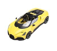 Collectible Race Car Model 1:18 For Bugatti Mistral Convertible Sports Car Scale Toy Car Silver Wheel Car Model Collection Bedroom Decoration(Yellow)