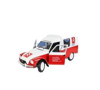 Collectible Race Car Model 1:18 For Citroen Red Vintage Truck Alloy Double Door Model Car Model Classics Toy Model 1984 Bedroom Decoration