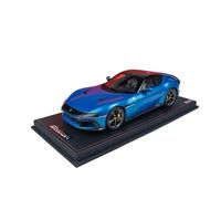 Collectible Race Car Model 1:18 For Ferrari 12 Cilindri Sports Car Blue Metal Car Model Garage Collection Realistic Ornaments Bedroom Decoration