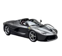 Collectible Race Car Model 1:18 For Ferrari LaFerrari Convertible Grey Alloy Fully Open Car Model Black Fashion Realistic Supercar Bedroom Decoration