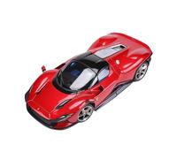 Collectible Race Car Model 1:18 For Ferrari SP3 Daytona Alloy Scale Car Model Simulation Ornaments Alloy Collection Car Model Bedroom Decoration(Red)