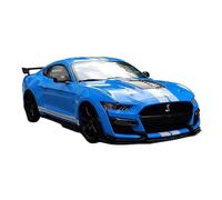 Collectible Race Car Model 1:18 For Ford Mustang Shelby GT500 Cobra Multicolor Alloy Car Model Vintage Car Craft Collection Bedroom Decoration(Blue B)