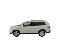 Collectible Race Car Model 1:18 For GAC Toyota Highlander 2012 Alloy White Car Model Large Scale Vehicle Decoration Model Bedroom Decoration