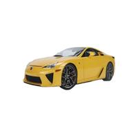 Collectible Race Car Model 1:18 For Lexus LFA Alloy Full Yellow Pearl Paint + Black Interior Car Model Adult Hobbyist Collectible Bedroom Decoration
