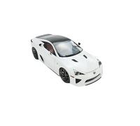 Collectible Race Car Model 1:18 For Lexus White Plain Paint Carbon Top + Red Interior Alloy Collector's Edition Car Model Bedroom Decoration