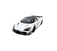 Collectible Race Car Model 1:18 For McLaren 720S Die-cast Metal Car Model With Display Cover White Supercar Interior Decoration Bedroom Decoration