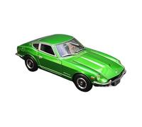 Collectible Race Car Model 1:18 For Nissan Datsun 240Z Demon Miniature Sports Car Fashion Vehicle Two Colors Display Ornaments Bedroom Decoration(Green)