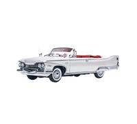 Collectible Race Car Model 1/18 For Plymouth 1960 Convertible Realistic Alloy Model Collectible Vintage Ornaments Bedroom Decoration(White)