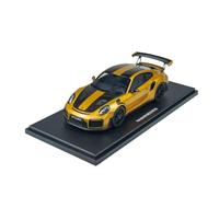 Collectible Race Car Model 1:18 For Porsche 911 (991.2) GT2 RS Alloy Stylish Sports Car Model Yellow For Any Occasion Ornaments Bedroom Decoration