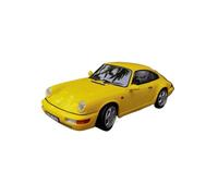 Collectible Race Car Model 1/18 For Porsche 911 Carrera4 Realistic Vehicle Alloy Car Model Multi-color Openable Door Metal Ornaments Bedroom Decoration(Yellow)