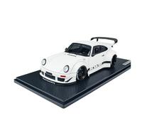 Collectible Race Car Model 1:18 For Porsche RWB 930 White Supercar Classic Alloy Car Model Display Stand Decoration Model Bedroom Decoration