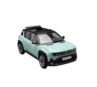 Collectible Race Car Model 1:18 For Renault 4 E-Tech 2025 Alloy Large Scale Car Model Silver Wheel Collection Display Bedroom Decoration(Green)