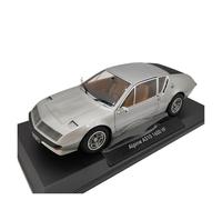 Collectible Race Car Model 1/18 For Renault Alpine A310 1600vf Large Scale Diecast Model Silver Sedan Decoration Bedroom Decoration