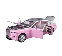 Collectible Race Car Model 1 18 For Rolls-Royce Phantom Alloy Diecast Model Car Sound And Light Pull Back Toy Fashion Gift Bedroom Decoration(B)