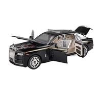 Collectible Race Car Model 1 18 For Rolls-Royce Phantom Alloy Diecast Model Car Sound And Light Pull Back Toy Fashion Gift Bedroom Decoration(C)