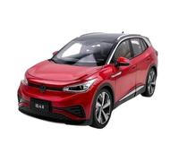 Collectible Race Car Model 1:18 For SAIC Volkswagen ID.4X SUV Lighting Edition Alloy Simulation Scale Car Model Metal Car Bedroom Decoration(Red)