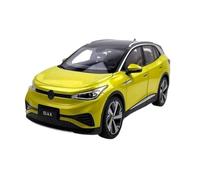 Collectible Race Car Model 1:18 For SAIC Volkswagen ID.4X SUV Lighting Edition Alloy Simulation Scale Car Model Metal Car Bedroom Decoration(Yellow)