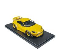 Collectible Race Car Model 1:18 For Toyota GR86 Rocket Bunny Alloy Supercar Car Model Home Decoration Yellow Ornament Bedroom Decoration