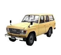 Collectible Race Car Model 1:18 For Toyota Land Cruiser LC60 Off-road Vehicle Alloy Decoration Car Model Replica Classic Car Bedroom Decoration(Beige)
