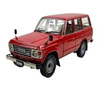 Collectible Race Car Model 1:18 For Toyota Land Cruiser LC60 Off-road Vehicle Alloy Decoration Car Model Replica Classic Car Bedroom Decoration(Red)