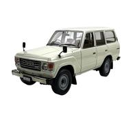Collectible Race Car Model 1:18 For Toyota Land Cruiser LC60 Off-road Vehicle Alloy Decoration Car Model Replica Classic Car Bedroom Decoration(White)