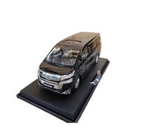 Collectible Race Car Model 1/18 For Toyota Vellfire Business Car Alloy Model Medium To Large MPV Model Black Vehicle Display Bedroom Decoration