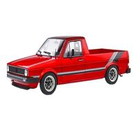Collectible Race Car Model 1/18 For Volkswagen Golf GTI MK1 Low Lying Car Alloy Model Pickup Truck Collection Scene Ornaments Bedroom Decoration(Red)