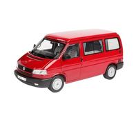 Collectible Race Car Model 1:18 For Volkswagen T4b Camping Bus Static Red Collector's Truck Alloy Car Model Transporter Decoration Bedroom Decoration