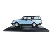 Collectible Race Car Model 1:18 For Volvo 240 GL 1986 Three-color Alloy Sealed Car Model Realistic Vehicle Die-Cast Collection Bedroom Decoration(Blue)
