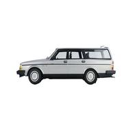 Collectible Race Car Model 1:18 For Volvo 240 GL 1986 Three-color Alloy Sealed Car Model Realistic Vehicle Die-Cast Collection Bedroom Decoration(Silver)