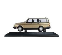 Collectible Race Car Model 1:18 For Volvo 240 GL 1986 Three-color Alloy Sealed Car Model Realistic Vehicle Die-Cast Collection Bedroom Decoration(Gold)