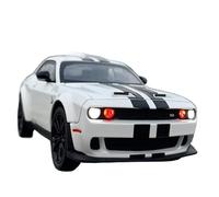Collectible Race Car Model 1/22 For Dodge Hellcat Alloy Car Model Sound And Light Pull Back Supercar Classic Design Vehicle Bedroom Decoration(White)