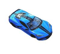 Collectible Race Car Model 1:24 For 2020 Chevrolet Corvette Sports Car Alloy Car Toy Metal Vehicle To Friends And Family Bedroom Decoration(Blue)