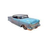 Collectible Race Car Model 1:24 For Chevrolet 1955 Chevrolet Bel Air Simulation Decoration Car Alloy Model Retro Decoration Bedroom Decoration