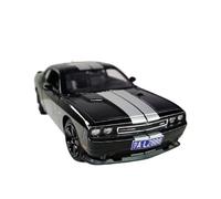 Collectible Race Car Model 1/24 For Dodge Challenger SRT Viper Ram Muscle Car Alloy Car Model To Boyfriend Collection Bedroom Decoration(Black B)