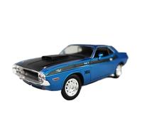 Collectible Race Car Model 1/24 For Dodge Challenger SRT Viper Ram Muscle Car Alloy Car Model To Boyfriend Collection Bedroom Decoration(Blue)