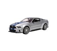 Collectible Race Car Model 1:24 For Ford Mustang GT Need For Speed Two Colors Alloy Car Model Collection Birthday Display Bedroom Decoration(Silver)