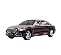 Collectible Race Car Model 1/24 For Mercedes-Benz Maybach S680 Alloy Scale Car Model Shock Absorption Function Ornaments Bedroom Decoration(Brown)