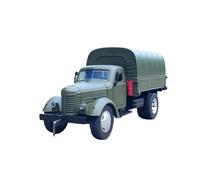 Collectible Race Car Model 1/24 For Retro Military Vehicle Ca10 Truck Alloy Car Sound And Light Pull Back Military Model Toy Bedroom Decoration(Green B)