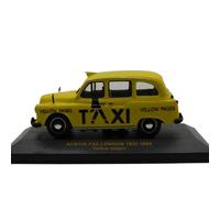 Collectible Race Car Model 1:43 For Austin Fx4 London Taxi 1985 Yellow Metal Car Model Collectible Wine Cooler Display Bedroom Decoration
