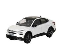 Collectible Race Car Model 1:43 For Citro E-c4 X 2023 Simulation White Alloy Car Model Ornaments SUV Collection Hobby Vehicle Bedroom Decoration