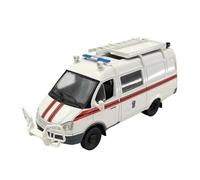 Collectible Race Car Model 1/43 For Factory АЗ-2705 “ГАЗenb” ACM Police Car Alloy Model White Die-cast Vehicle Display Bedroom Decoration