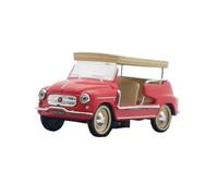 Collectible Race Car Model 1:43 For Fiat 600 Jolly Capri 1966 Taxi Car Static Alloy Model Travel Toys Birthday Party Favor Bedroom Decoration