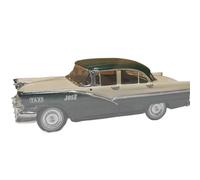 Collectible Race Car Model 1:43 For Ford Falrlane.la Habana-1956 Taxi Die Casting Model Car Small Cars Collect (Green) Bedroom Decoration