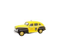 Collectible Race Car Model 1:43 For Fordor (1947) Yellow Sedan Alloy Model Mini Static Souvenir Or Decorations Vehicle Bedroom Decoration
