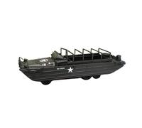 Collectible Race Car Model 1:43 For Gmc Dukw 353 Die-cast Alloy Car Teal Amphibious Military Vehicle Transporter Model Decoration Bedroom Decoration
