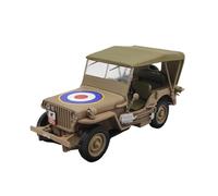 Collectible Race Car Model 1:43 For Jeep Willys MB 1943 WWII Military Alloy Car Model Diecast Classic Vehicle Green Decoration Bedroom Decoration