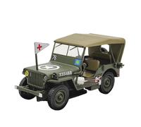 Collectible Race Car Model 1:43 For Jeep Willys MB 1944 WWII Alloy Die-cast Car Model Green Vintage Scenario Simulation Vehicle Bedroom Decoration