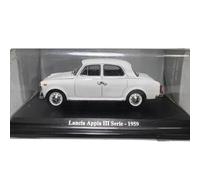 Collectible Race Car Model 1/43 For Lancia Appia Lll Serie-1959 White Vintage Sedan Alloy Model Collectible Ornament Bedroom Decoration