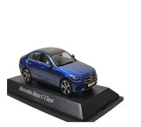 Collectible Race Car Model 1:43 For Mercedes-Benz C-Class W206 Saloon Three-box Version Blue Alloy Vehicle Scale Toy Car Bedroom Decoration